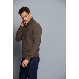 Pull col roule en laine by Spontini pour homme. - Coupe