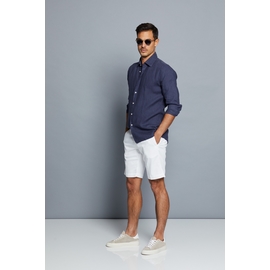 Chemise en lin by Spontini pour homme. - Coupe ajustée -