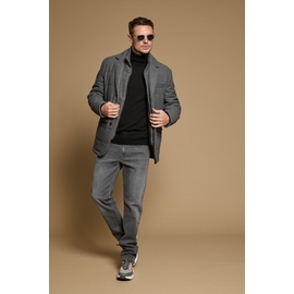 Parka courte en laine by Spontini - modèle court avec fente