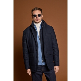 Parka courte en laine by Spontini - modèle court avec fente