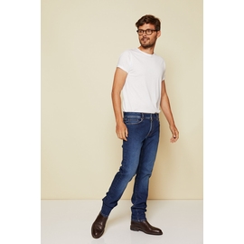 Jeans By Spontini - cinq poches - fermeture par zip - coupe