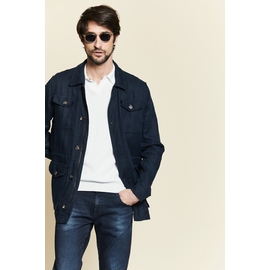 - Saharienne en lin by spontini, pour hommes - coupe droite