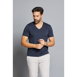 Tee-shirt by Spontini pour homme.  - Col V. - Manches