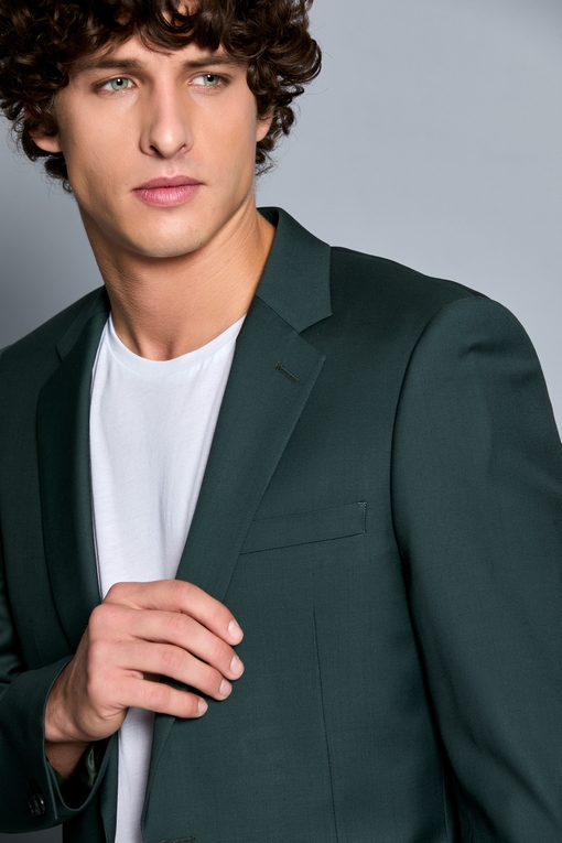 Costume by spontini - coupe ajustée, - Veste semi-entoilée,