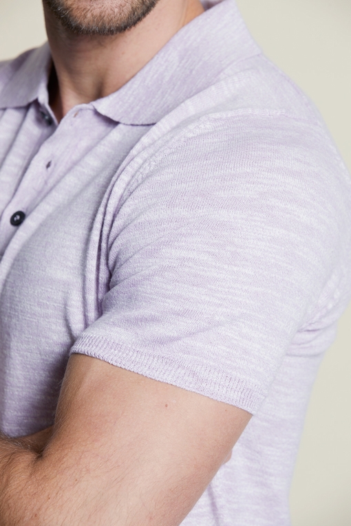 Polo en coton by Spontini pour homme. - Col polo ouvert. -