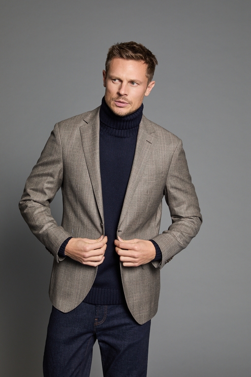 Veste en laine by Spontini pour homme. - légérement épaulé -