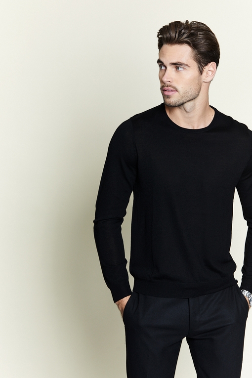 Pull by Spontini pour homme.  - Col rond - Manches longues.