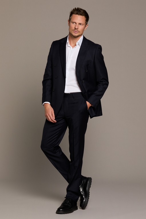 Costume croisé by spontini  - Veste semi-entoilée, avec un