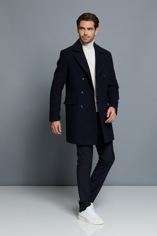 Manteau en laine by Spontini pour homme. - Manches longues.