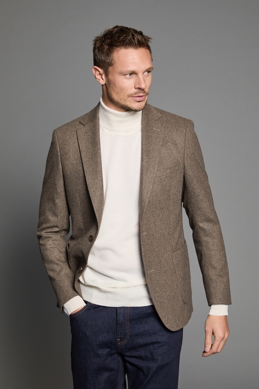 Veste en laine by Spontini pour homme. - légérement épaulé -