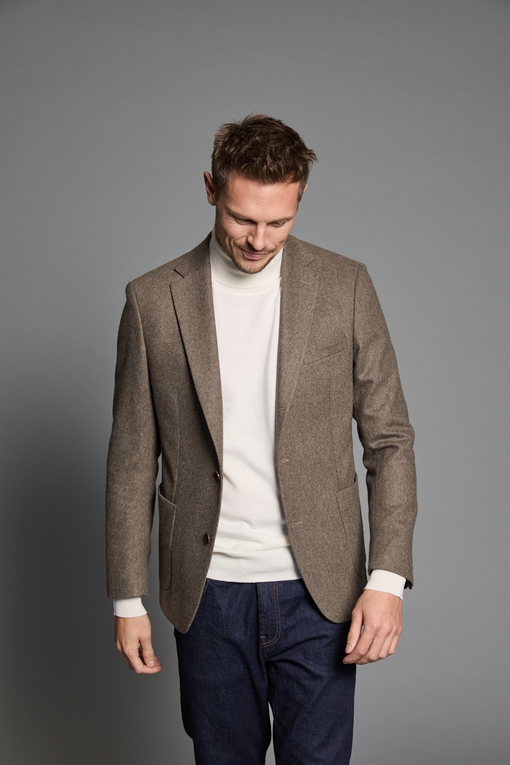 Veste en laine by Spontini pour homme. - légérement épaulé -