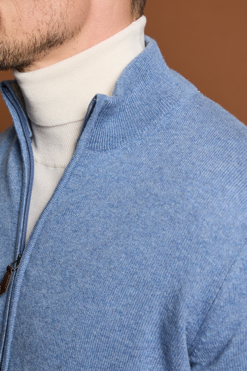 Gilet zip, by spontini  - Composition : 100% cachemire -