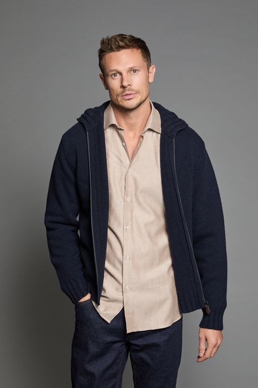 Gilet zip en laine, by spontini  - Composition : 100% laine