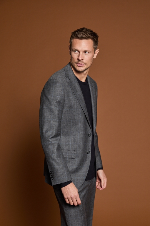 Costume by spontini - coupe ajustée, - Veste semi-entoilée,