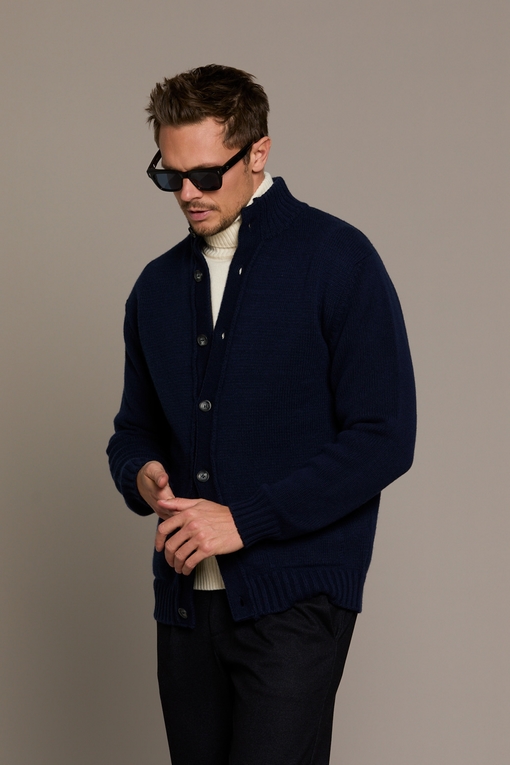 Gilet en laine et cachemire by Spontini - Fermeture boutons