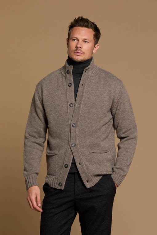 Gilet en laine et cachemire by Spontini - Fermeture boutons