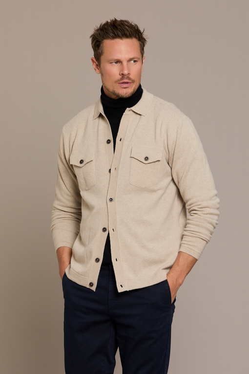Chemise en maille by spontini  - Chemise en maille boutonné