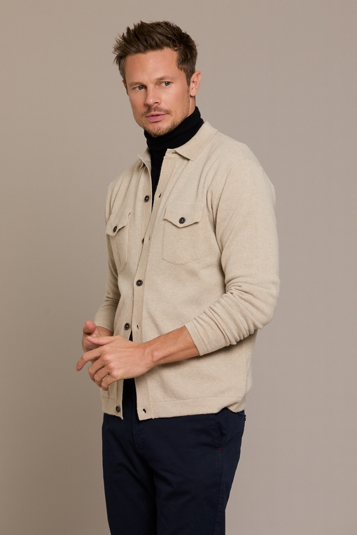 Chemise en maille by spontini  - Chemise en maille boutonné
