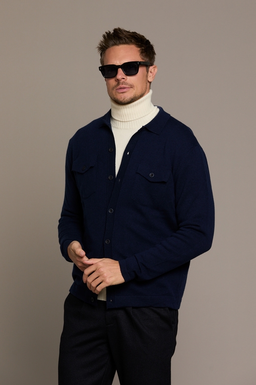 Chemise en maille by spontini  - Chemise en maille boutonné