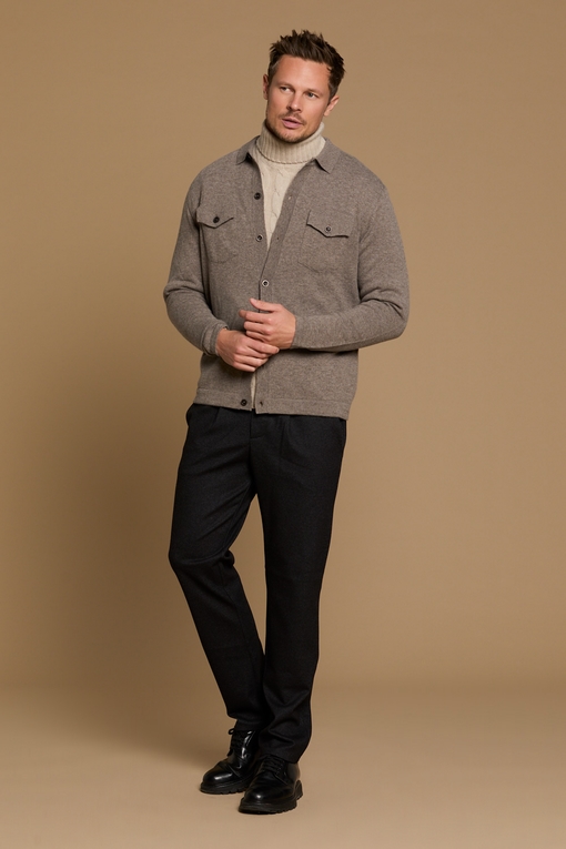 Chemise en maille by spontini  - Chemise en maille boutonné