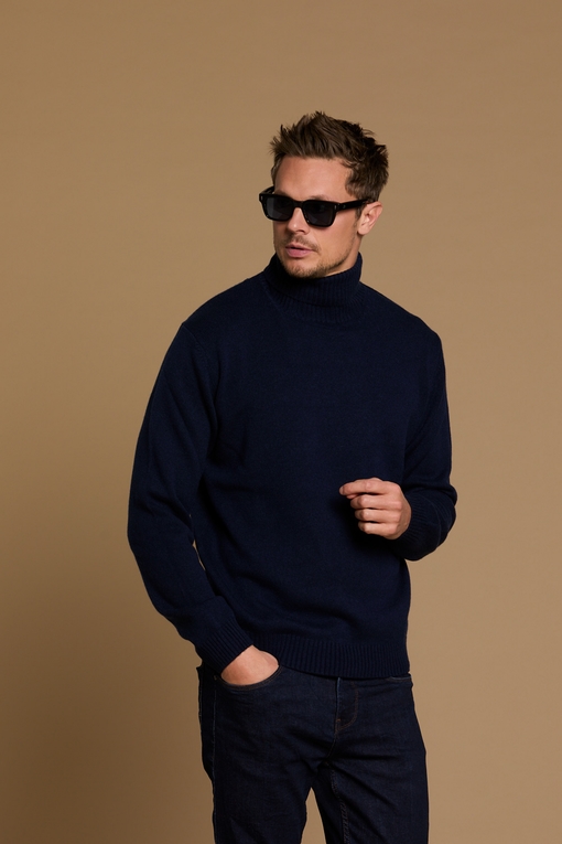 Pull demi zip, by spontini  - Composition : 100% cachemire -