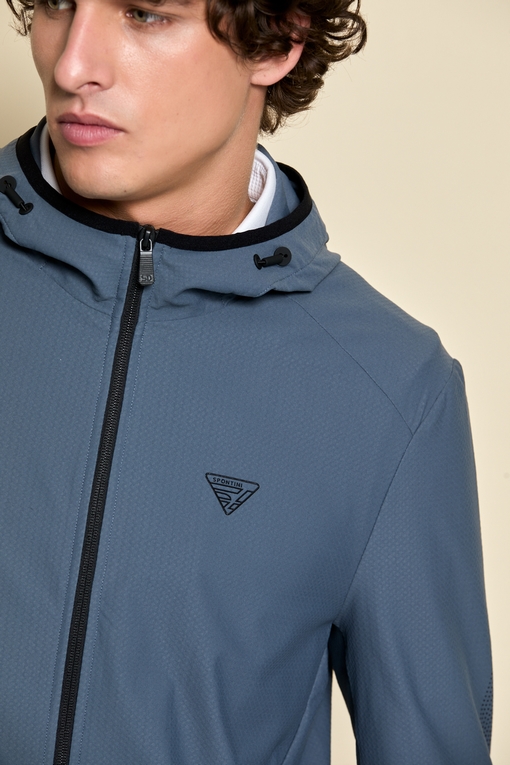 Blouson à capuche zippé by Spontini pour homme  -2 poches