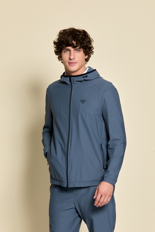 Blouson à capuche zippé by Spontini pour homme  -2 poches
