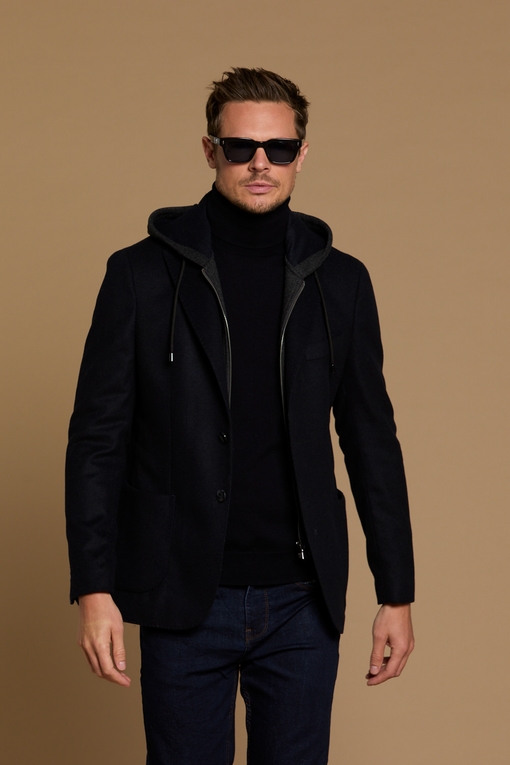Veste en laine by Spontini  - veste partiellement doublée en