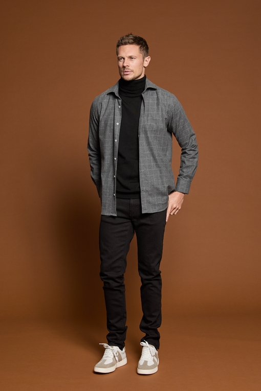 Chemise 100% coton by Spontini pour homme. - Coupe ajustée -