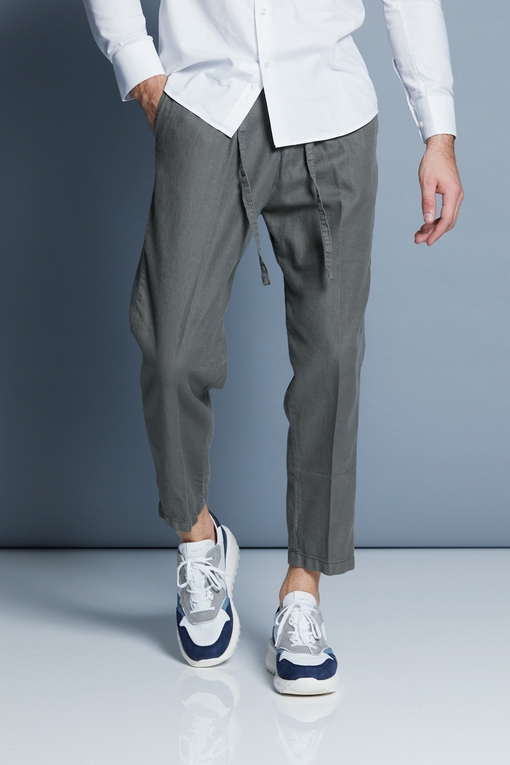 pantalon en coton et lin by Spontini pour homme. -