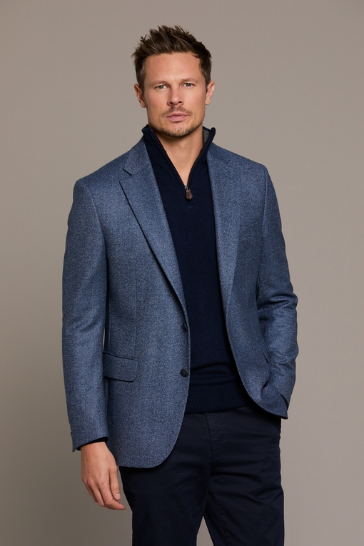 Veste en laine by Spontini pour homme. - légérement épaulé -