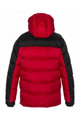 red and black parka