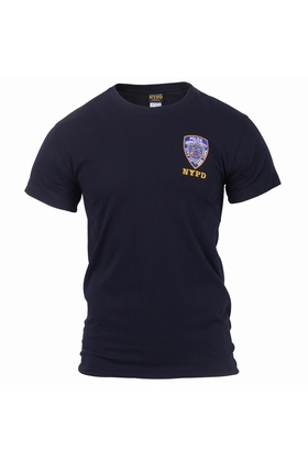 OFFICIAL EMBLEM T-SHIRT - ROTHCO - NYPD NAVY BLUE