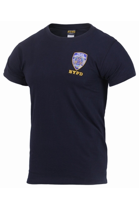 OFFICIAL EMBLEM T-SHIRT - ROTHCO - NYPD NAVY BLUE