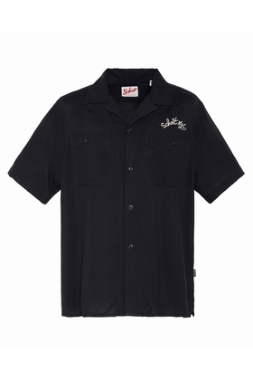 SHORT SLEEVE SHIRT - SCHOTT USA - NAVY
