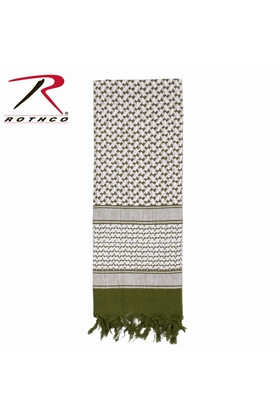 ECHARPE SHEMAGH DELUXE - ROTHCO - OD/WHITE