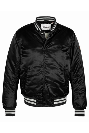 BLOUSON TEDDY EN NYLON SATINÉ - SCHOTT USA
