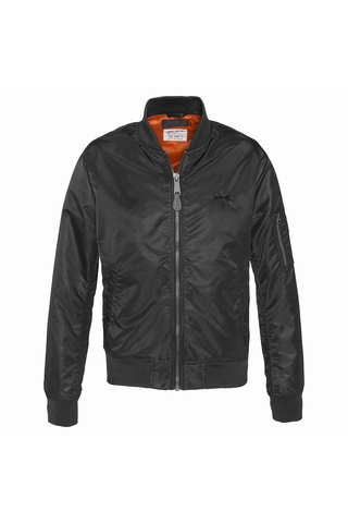 schott black bomber jacket
