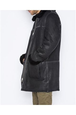 long sheepskin jacket
