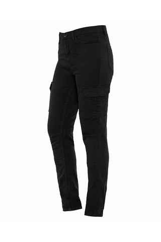 Black Fitted Cargo Pants