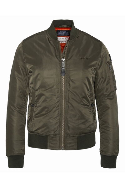 BOMBER JACKET - SCHOTT USA - ARMY KHAKI - 1