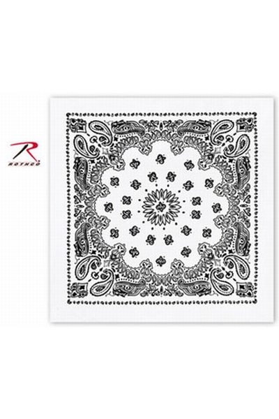 BANDANAS 22'' - ROTHCO - WHITE - 1
