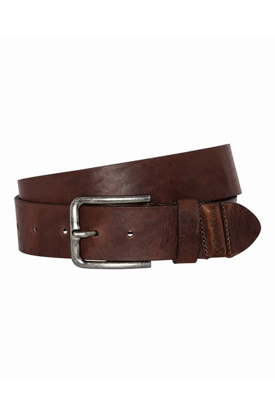 LEATHER BELT - SCHOTT USA - BROWN - 1