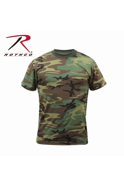 T-SHIRT MILITAIRE CAMOUFLAGE - ROTHCO
