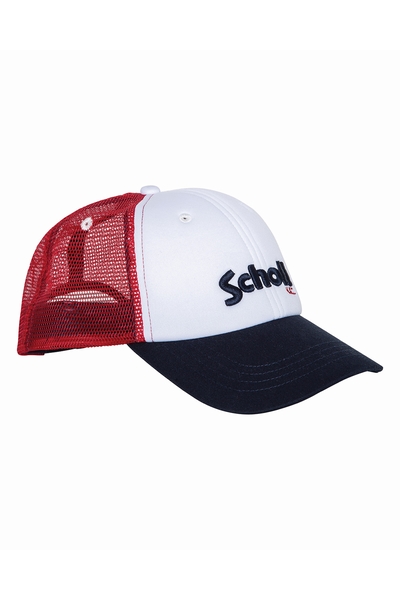 FANCY URBAN CAP - SCHOTT USA - WHITE/NAVY/RED - 1