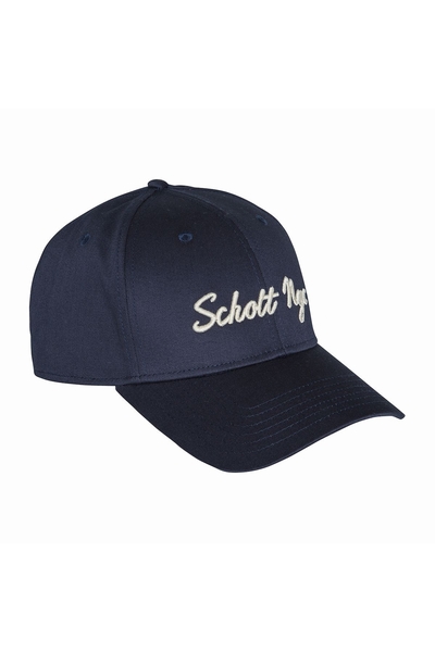 BASEBALL CAP W/SCHOTT - SCHOTT USA - NAVY - 1