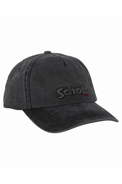 CAP IN COTTON - SCHOTT USA - BLACK - 1
