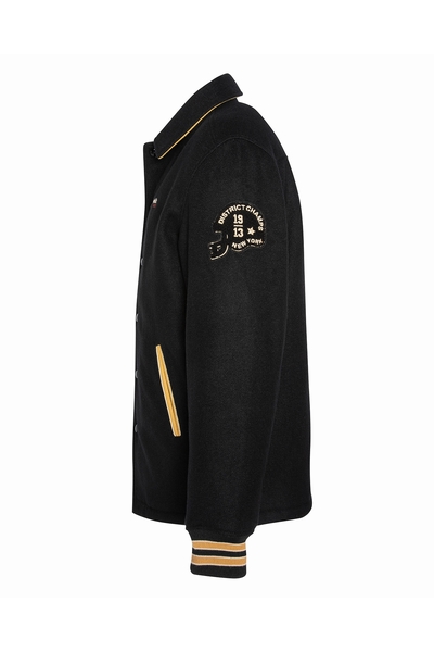 COACHER JACKET IN WOOL - SCHOTT USA - BLACK - 2
