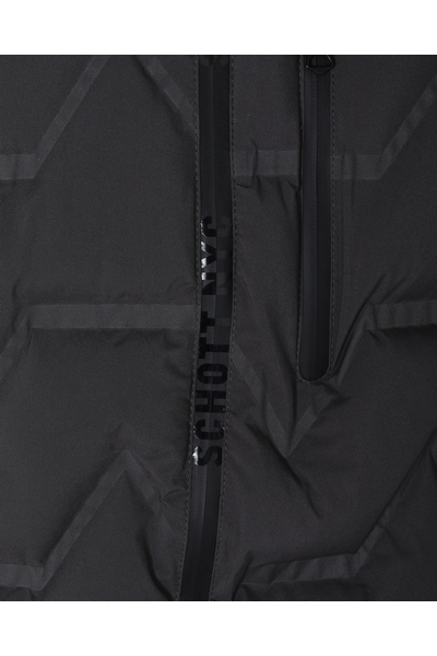 WELDED HOODED ZIPPED JACKET - SCHOTT USA - ANTHRACITE - 2