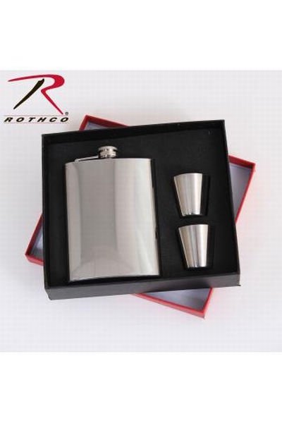 STAINLESS STEEL FLASK - ROTHCO - STEEL - 1